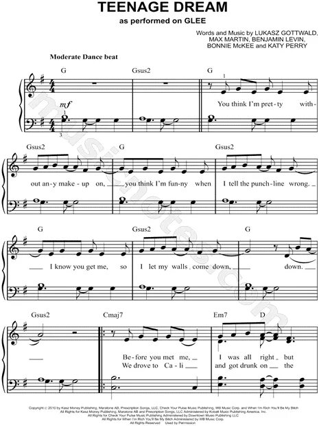 Teenage dream olivia перевод. Sweet dreams на пианино ноты. Песня teenage. My teenage dream ended. Katy perry teenage dream обложка альбома.