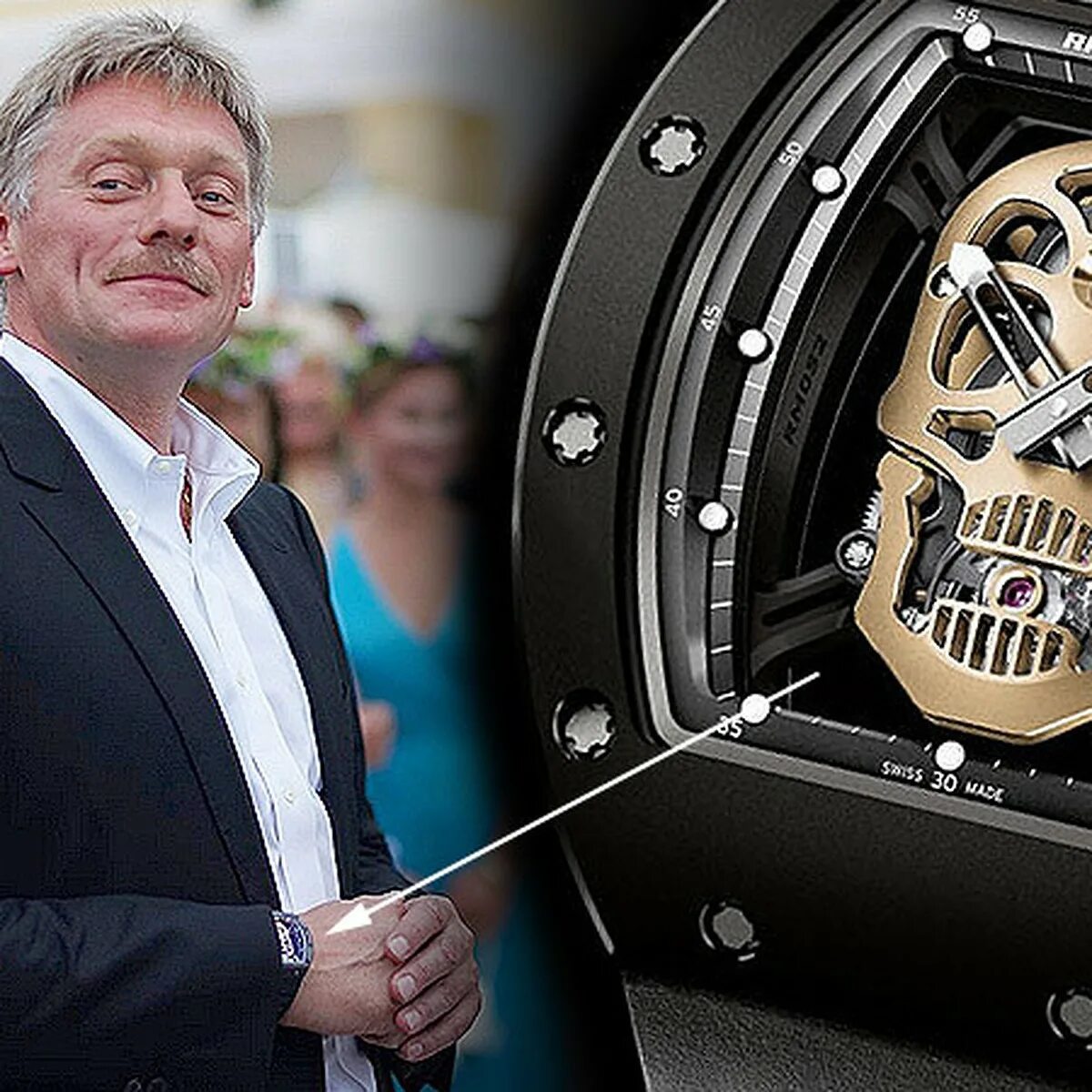 Часы Пескова Richard Mille. Часы Пескова Richard Mille RM 52-01. Часы Richard Mille RM 52-01. 1 5 млн часов