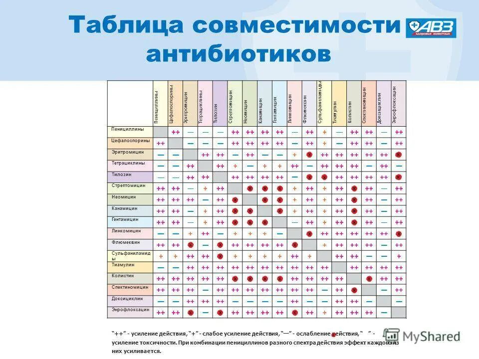 Можно ли совмещать прием антибиотиков и. Таблица совместимости антибиотиков в ветеринарии. совместимость препаратов антибиотиков таблица. таблица совместимости ветеринарных антибиотиков. взаимодействие антибиотиков между собой таблица.