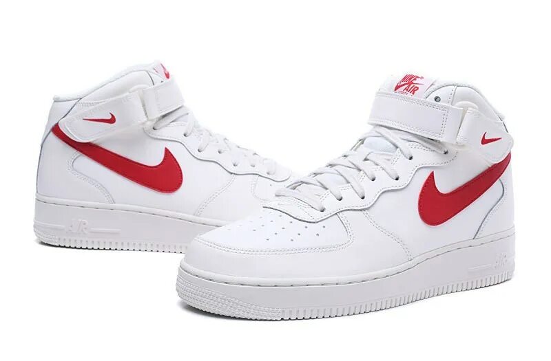 Купить найк аир оригинал. Nike Air Force 1 Mid Red White. Nike Air Force 1 Mid. Кроссовки Nike Air force1 Mid. Nike Air Force 1 Mid White мужские.