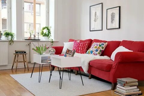 Next to the sofa