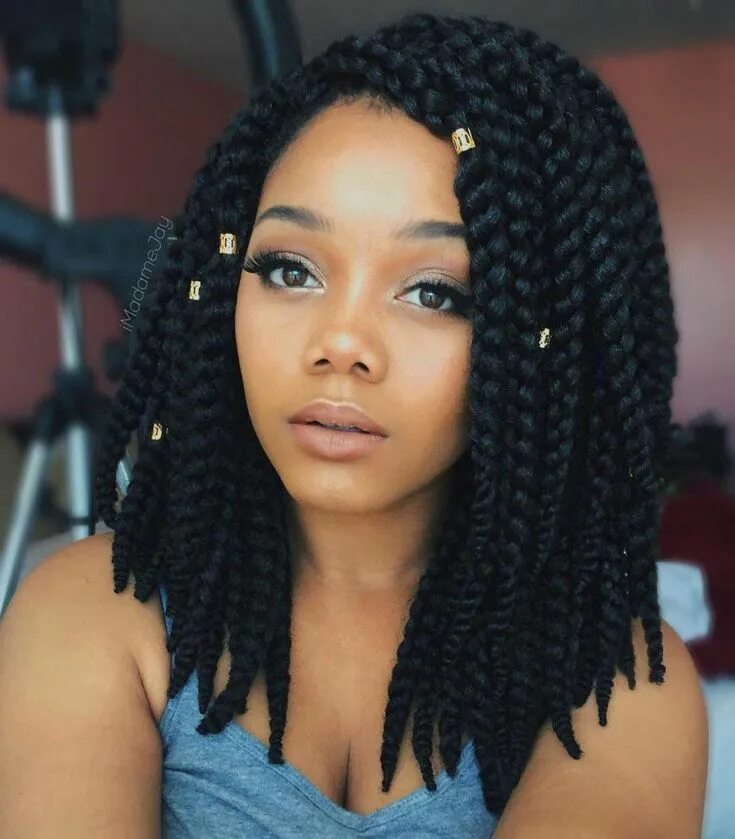 RUWA Bob by @hairbysusy on @nneunfiltered Color: 27 Bob braids, Braided hairstyl