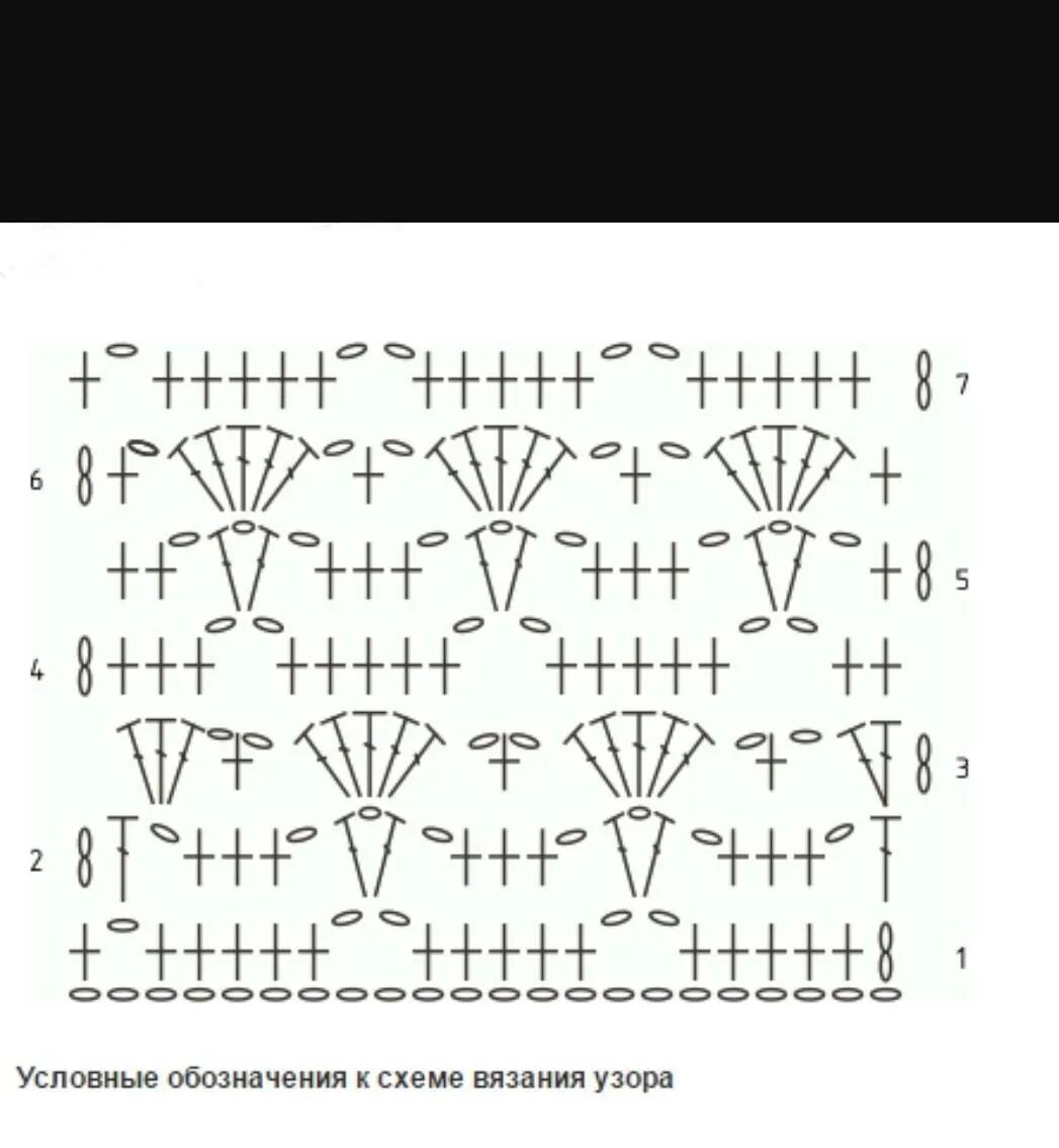 Шарф крючком схема описание