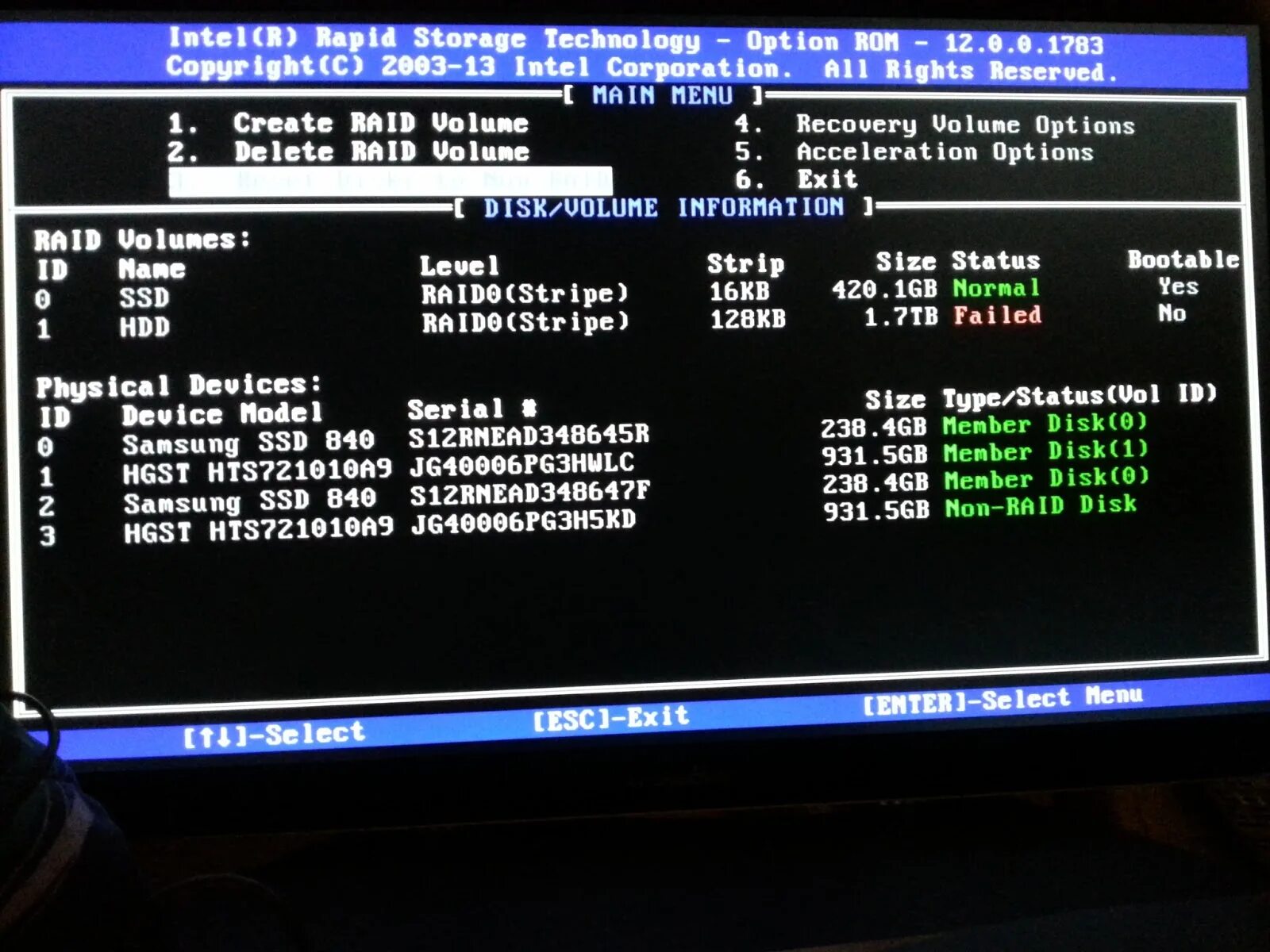 Intel rapid storage technology user interface. Non raid. intel rapid storage technology 1gb. non raid disk что это. hp rapid storage technology bios.