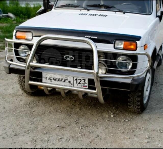 Кенгурятник и свет Lada 4x4 3D, 1,7 л, 2014 года тюнинг DRIVE2