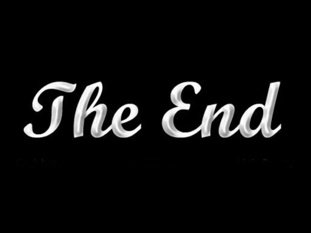 The end конец