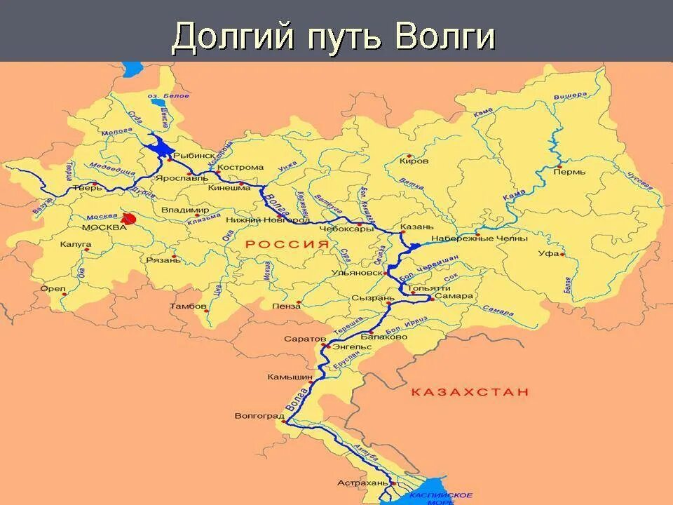 Бассейн волги на карте с городами. Река волга исток и устье на карте. Карта с рекой волга и городами. Реки впадающие в волгу на карте. Карта с рекой волга и городами.