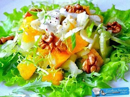 Салат с мандаринами и сыром