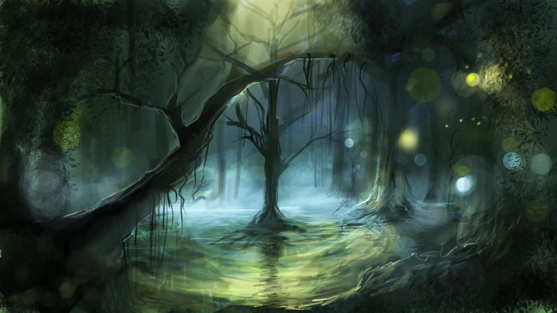 арт днд лагерь. лагерь в лесу днд арт. чаща роща тайга бор. блуждающий в чаще. блуждающие огни аномалия.