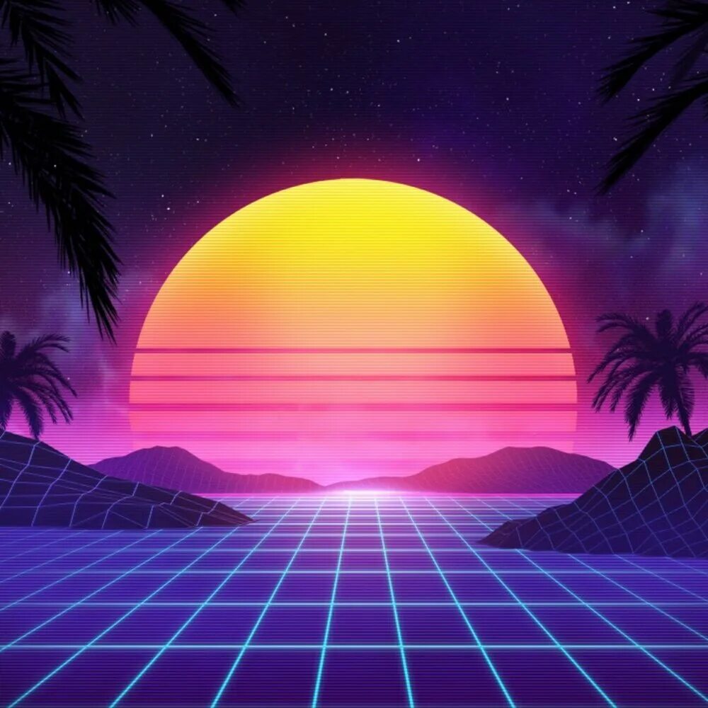 Synthwave Night Drive Dynamic Theme. Synthwave Night Drive Dynamic Theme ps4. Неоновое солнце.