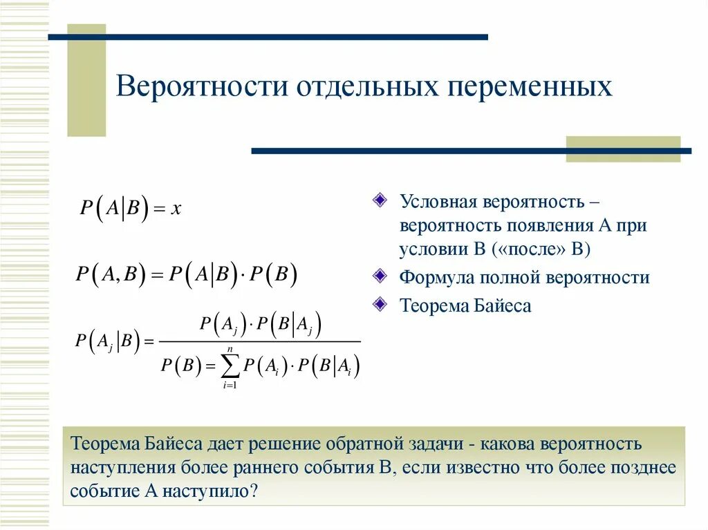 Какие бывают вероятности. Формула условной вероятности. Переменная вероятность. Вероятностная переменная. Формула вероятности с переменными.