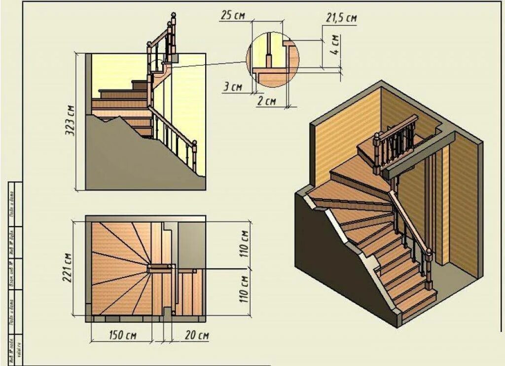 Какая ширина лестницы на второй. Поворотные лестницы на второй этаж ширина проёма 150ж. Лестница деревянная забежная чертеж. Минимальная ширина забежной лестницы. Ширина проема для лестницы на 2 этаж.
