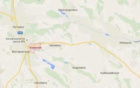 Котовск на карте