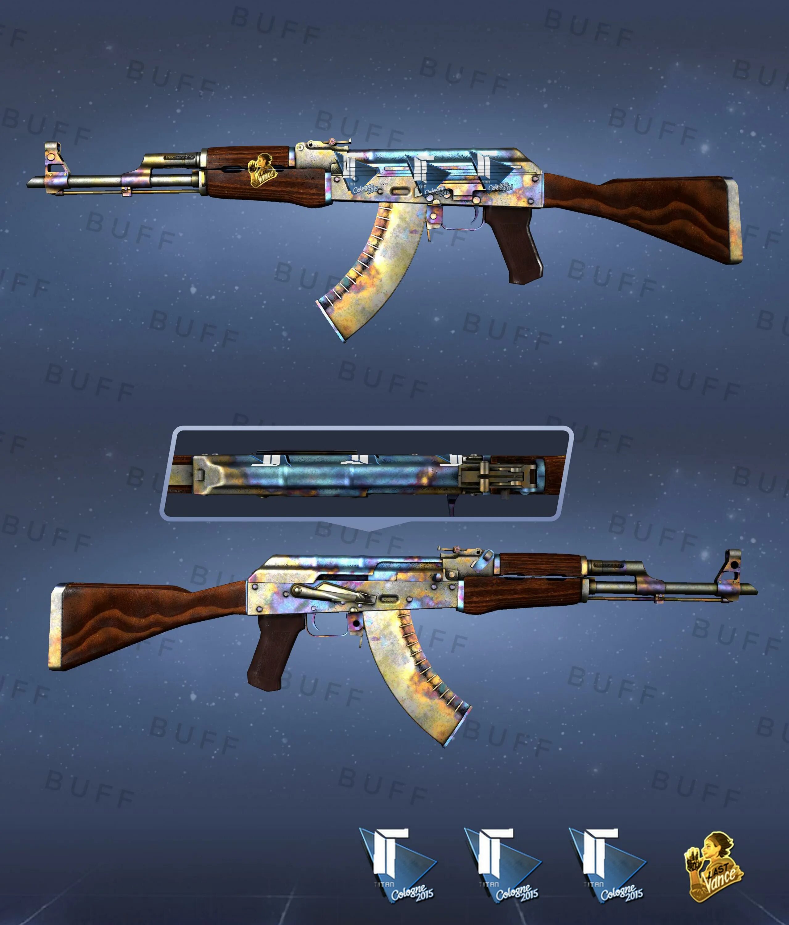 Бафф163 кс го. Поверхностная закалка АК 47. АК 47 скин Case hardened. AK 47 Case hardened 661. AK-47 Case hardened наклейки.