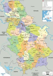 Карта сербии подробная на русском