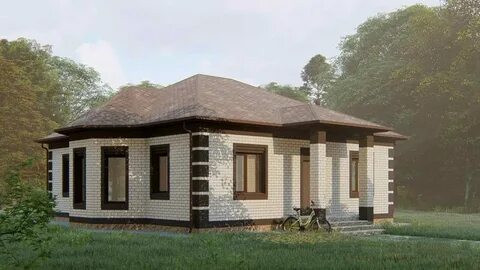 Одноэтажные дома из кирпича фото