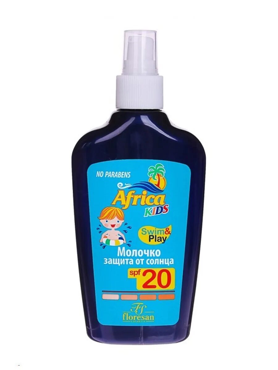 Floresan kids. Africa kids молочко для защиты от солнца spf 20, 200мл. солнцезащитное молочко. ф-406 крем для загара kids ф-50 150мл. молочко от загара голубая упаковка.