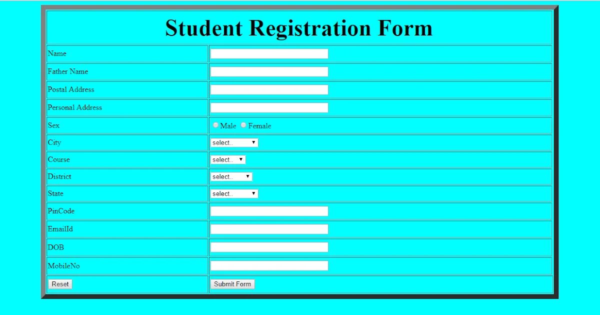 Topic form. Registration form in html. Form. Registration form CSS. Student Registration form.