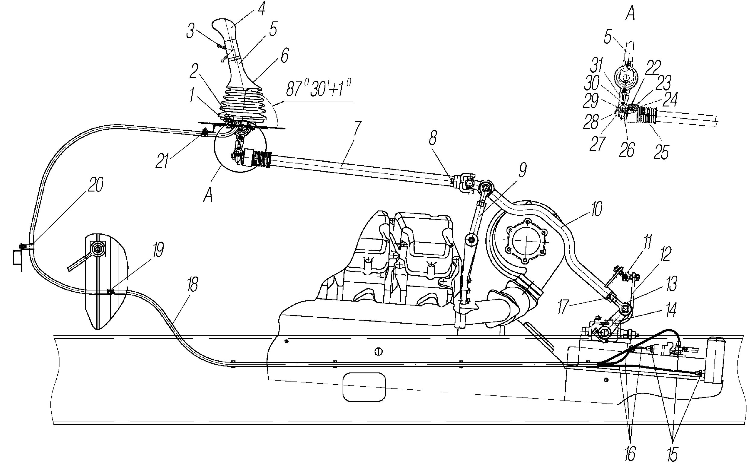 схема переключения передач урал 4320