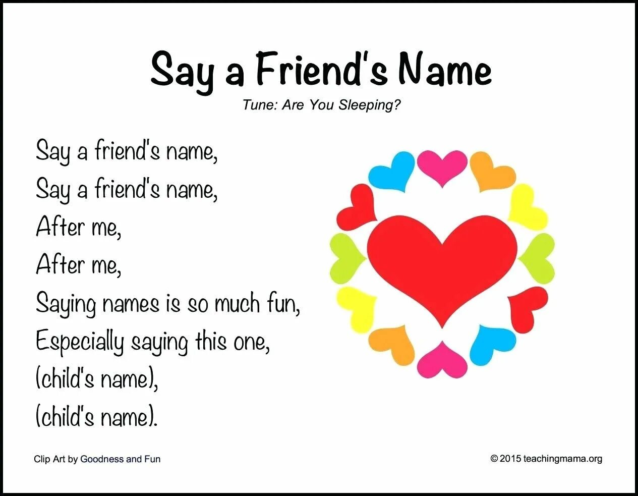 Friends names