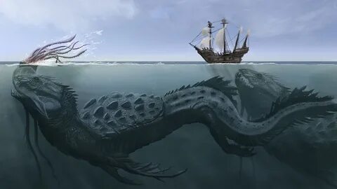 Download free mobile wallpaper Fantasy, Sea Monster. 