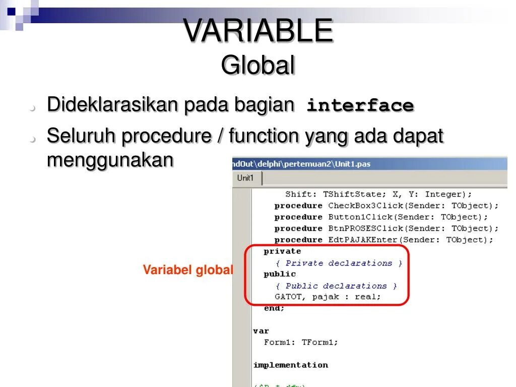 Global variable