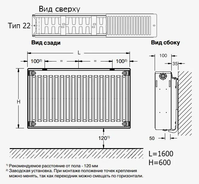 Высота установки радиаторов отопления от пола. Радиатор стальной Sanica Standart 22 300 1800. Высота установки радиаторов отопления. Высота установки биметаллического радиатора.