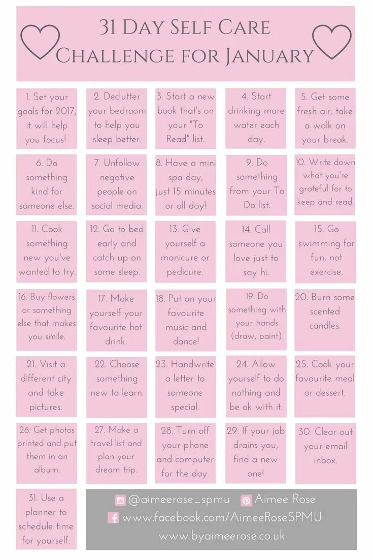 Be a challenge. Self care challenge. selfcare таблица. 31 day photo challenge. прилагательное из слова self care.