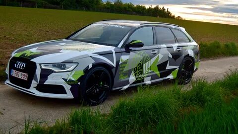 Audi A6 break Camo wrap.