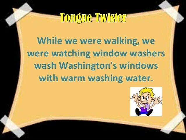 While we are walking