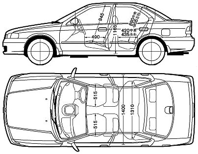 Размеры nissan sunny
