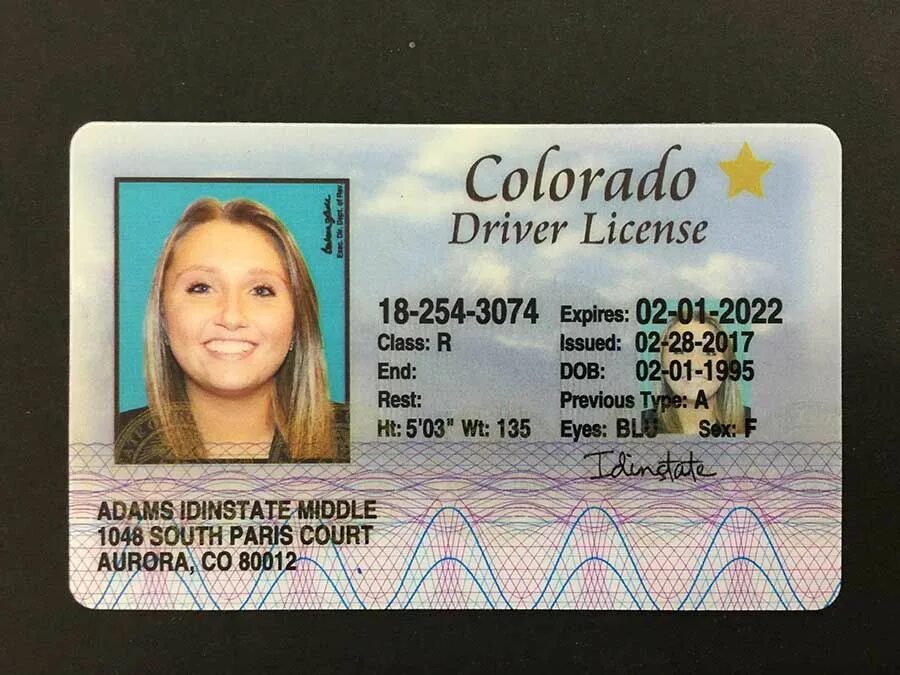 License us. Driver License ID. Colorado Driver License. Fake Driver License.