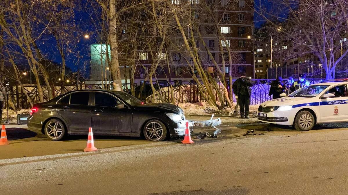 Сбитый мерседесом