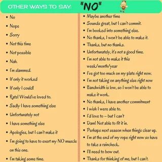 Ways to say but