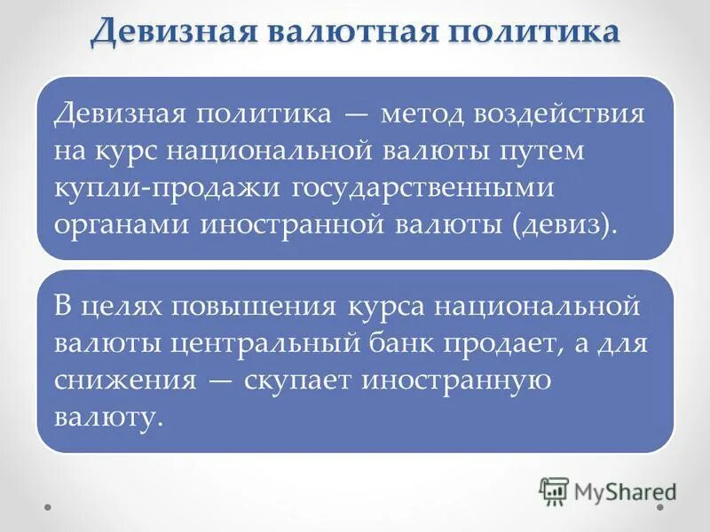 Проводит государственную валютную политику