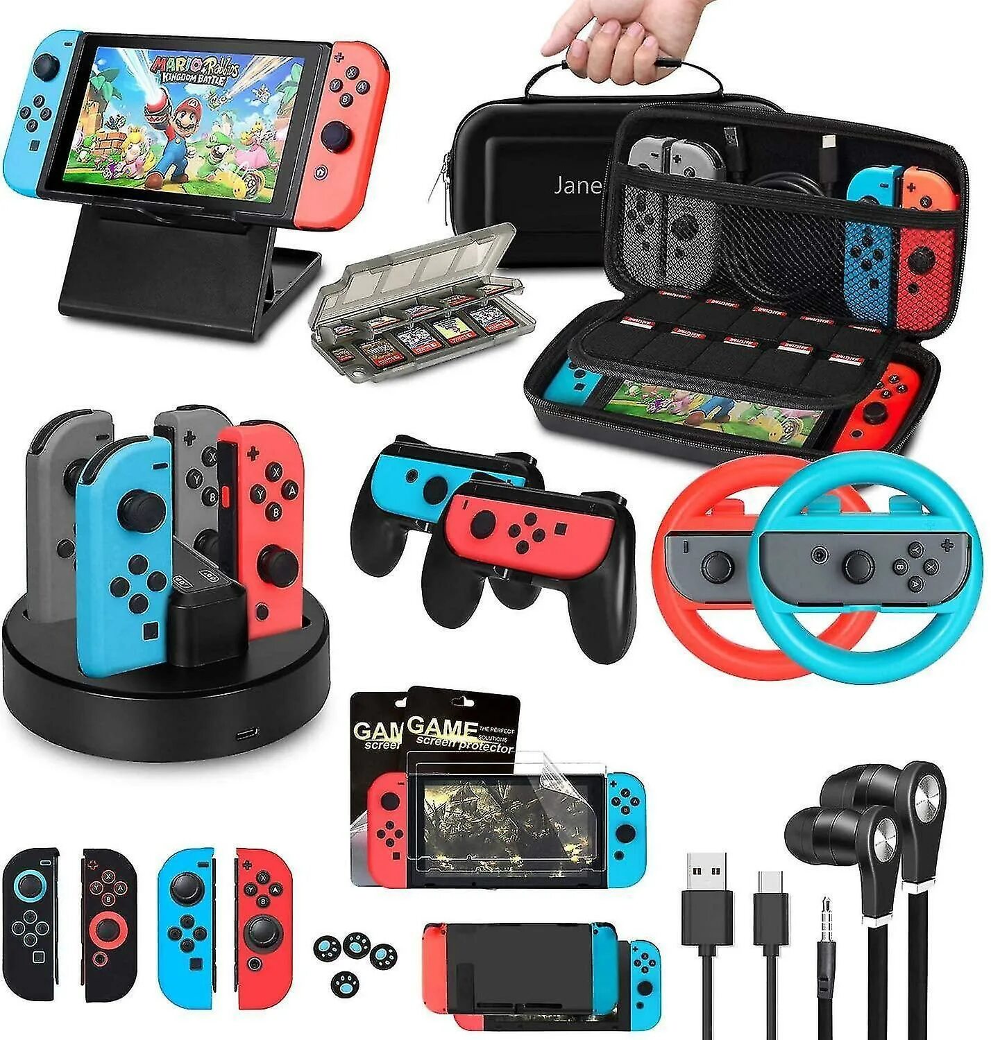 Нинтендо свитч набор. Nintendo Switch комплект. Аксессуары для Nintendo Switch Joycon. Контроллер Нинтендо свитч.