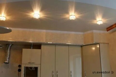 Потолки на кухне с газовой колонкой