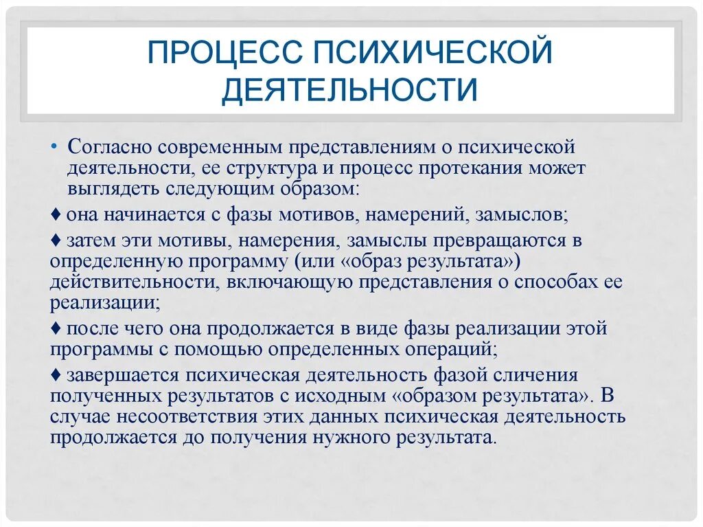 Типы психической активности. Психическая деятельность. Психологическая деятельность человека. Деятельность и психические процессы. Структура психической деятельности.