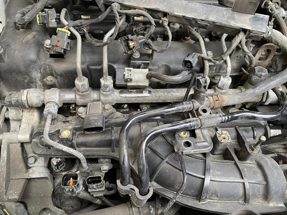 Ix35 как снять двигатель Замена прокладки крышки клапанов Hyundai ix35, 2 л, 2010 года плановое ТО DRIV