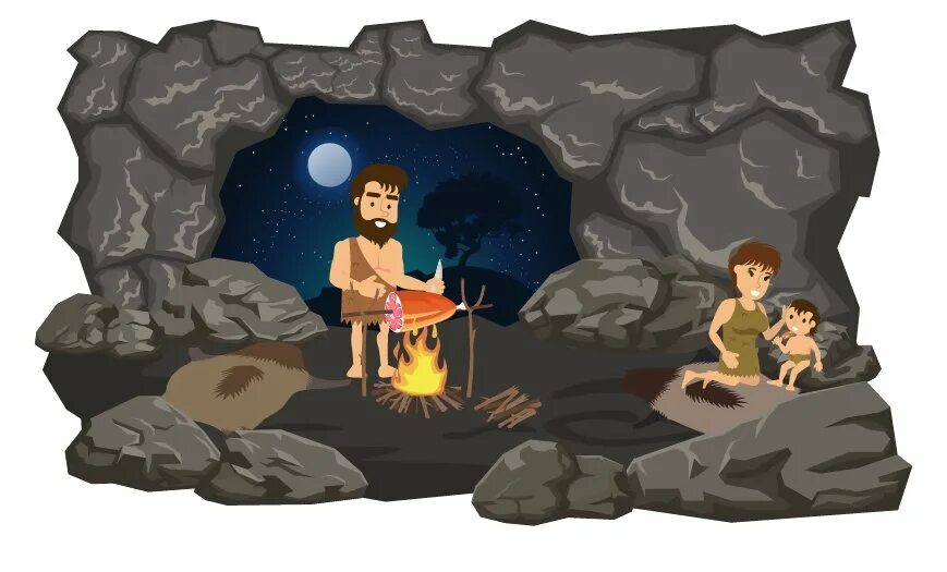Первобытный огонь. Огонь в пещере древних людей. Первые жилища человека. Пещера первобытного человека. Костер в пещере древнего человека.