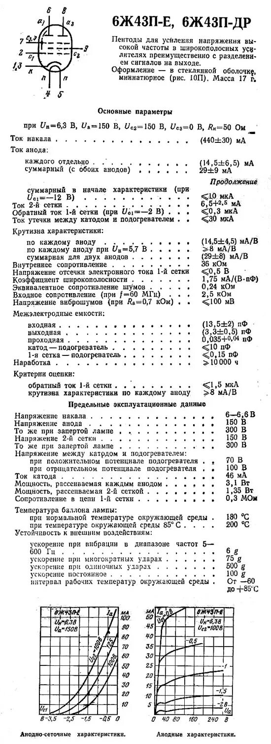 однотактный ламповый усилитель на 6п14п. однотактный ламповый усилитель на 6п43п-е. 6п43п характеристики. усилитель манакова на лампах 6н2п и 6п43п. радиолампа 6п43п купить в москве.