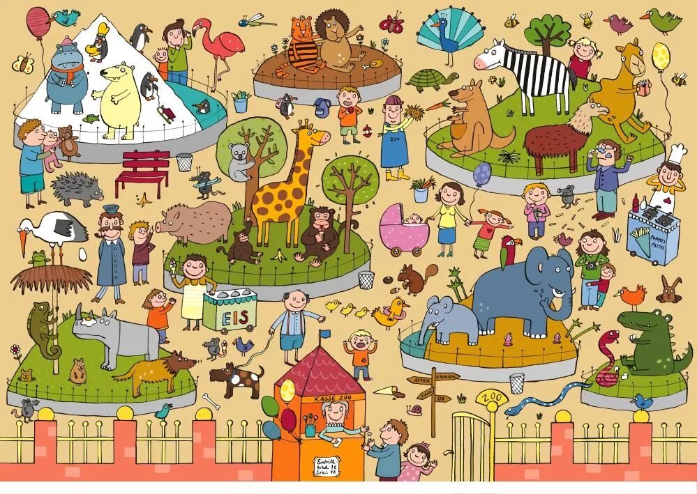 Зоопарк английский для детей. Present Continuous животные. Игра find the animals. Zoo картинка для описания.