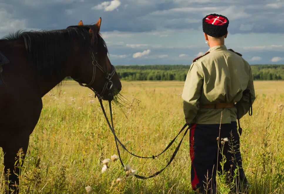 Мы сконем по полю идем