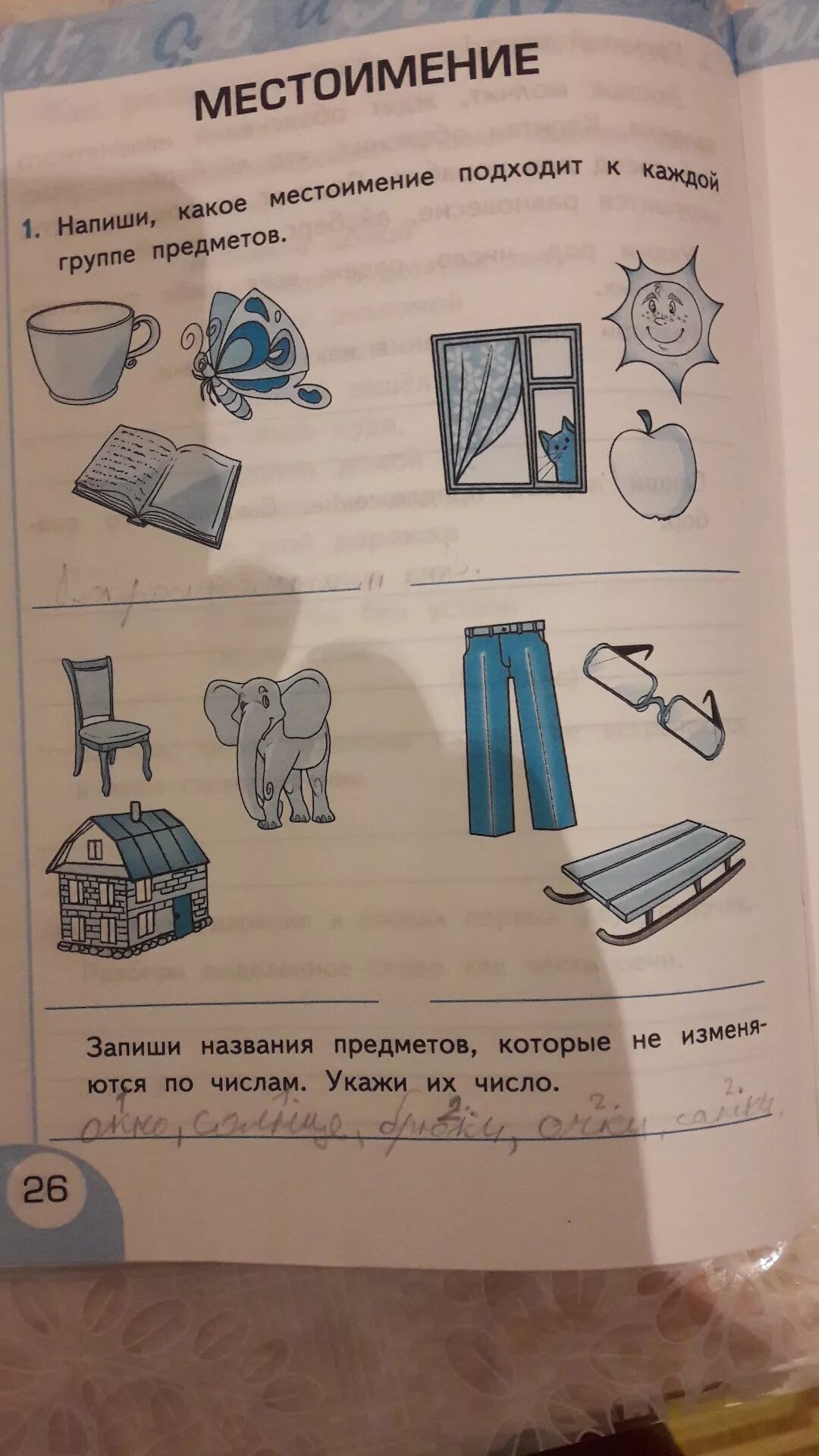 Рассмотри рисунки назовите предметы 2 класс. Запишите названия предметов которые не изменяются по числам. Запиши названия изображенных предметов. Напиши какое местоимение подходит каждой группе предметов. Рассмотри рисунки. Назови предметы запи.