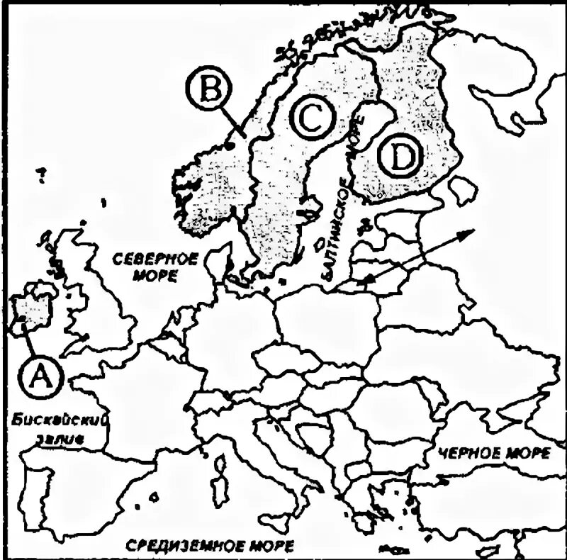 Тест по европейским районам россии 9 класс. Карты зарубежной Европы обозначено государство Швеция?. Контурная карта зарубежная Европа 10 класс.