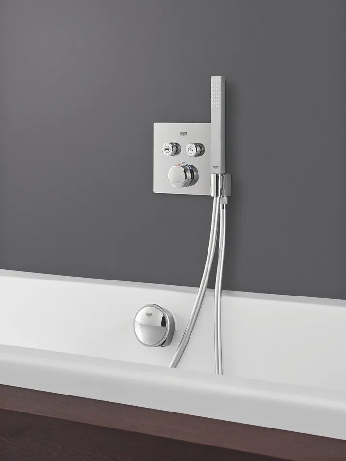 Встроенный смеситель термостат. Hansgrohe смеситель для душа с термостатом. Встроенный смеситель термостат. Axor термостат для душа. Встроенный смеситель термостат.