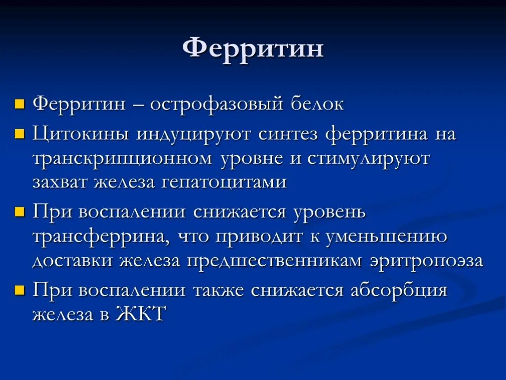 За что отвечает ферритин в организме женщин