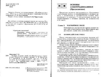 Основы электродинамики 11 класс контрольная работа мякишев