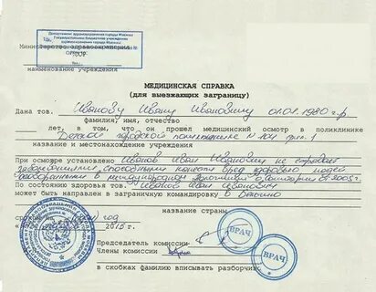 Заключение о необходимости ухода
