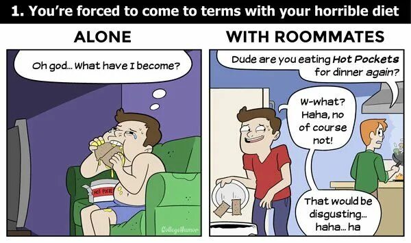 Used to live alone. Roommates with. And the were roommates. Living with parents or Living Alone. Поговорка and the were roommates.